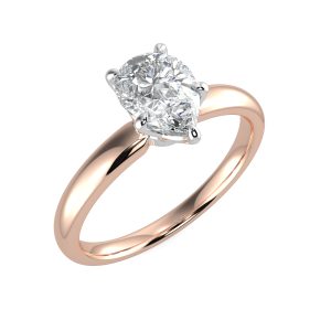 splr15 with 18ct rose gold metal and pear shape diamond