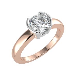 splr010 with 18ct rose gold metal and round shape diamond