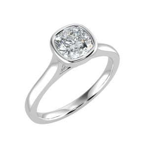 splr022 with platinum metal and cushion shape diamond