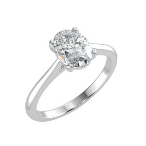 splr030 with 18ct white gold metal and oval shape diamond