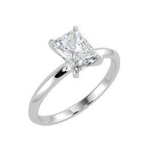 splr034 with 18ct white gold metal and radiant shape diamond