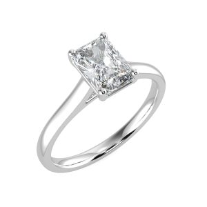 splr037 with 18ct white gold metal and radiant shape diamond