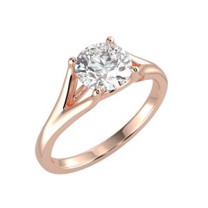 splr06 with 18ct rose gold metal and round shape diamond